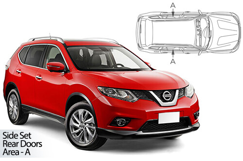 Car Shades Nissan X-Trail 5dr 13> Rear Door Set