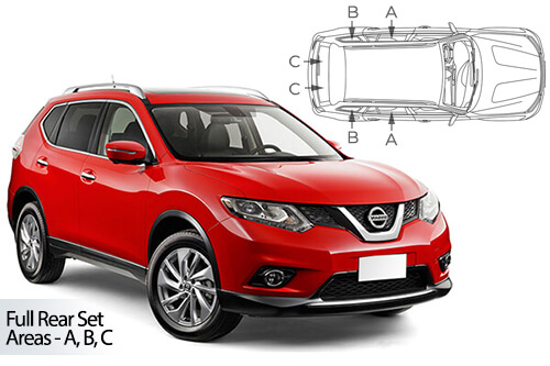 Car Shades Nissan X-Trail 5dr 13> Full Rear Set
