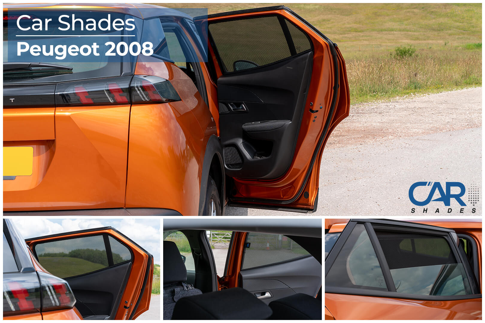 Car Shades - Rear Door Set
