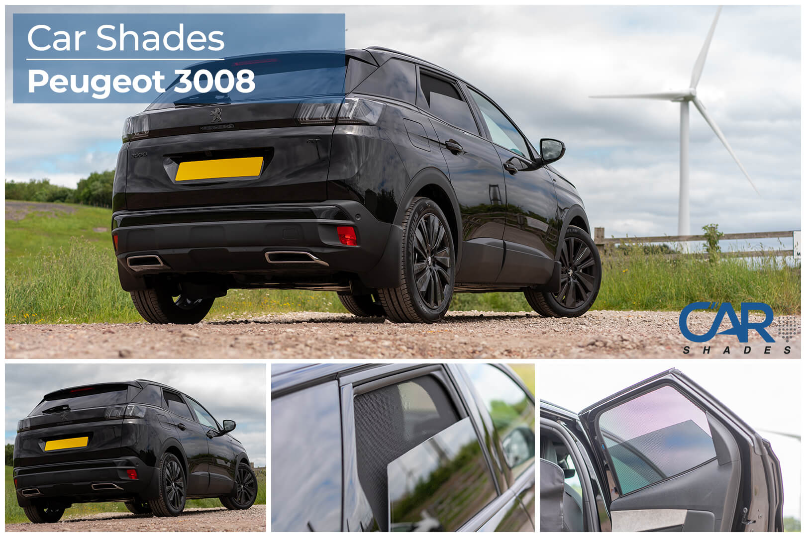 Car Shades - Rear Door Set