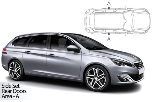 UV Car Shades - Peugeot 308 Estate 2013-21 Rear Door Set