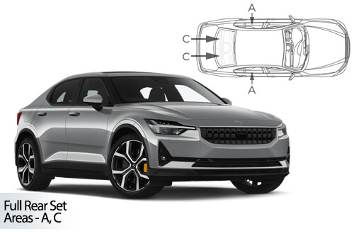 Car Shades - Polestar 2 2019> Full Rear Set
