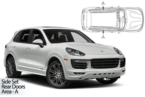 UV Car Shades - Porsche Cayenne 5dr 11-17 Rear Door Set