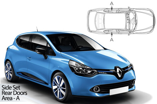 Car Shades Renault Clio 5dr 13-19 Rear Door Set