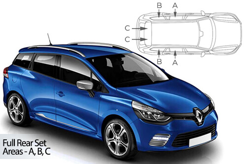 Car Shades Renault Clio (MKIV) Estate 13-19 Full Rear Set