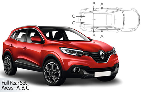 Car Shades Renault Kadjar	5 door 2015-22 Full Rear Set