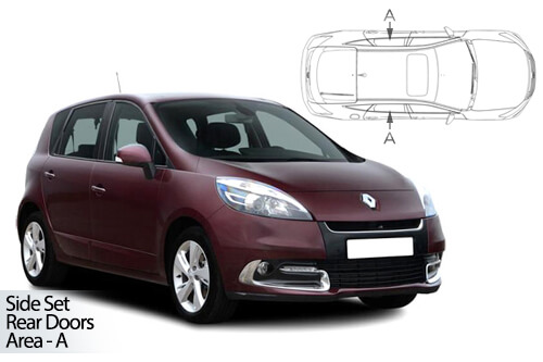 Car Shades Renault Scenic 5dr 09-16 Rear Door Set
