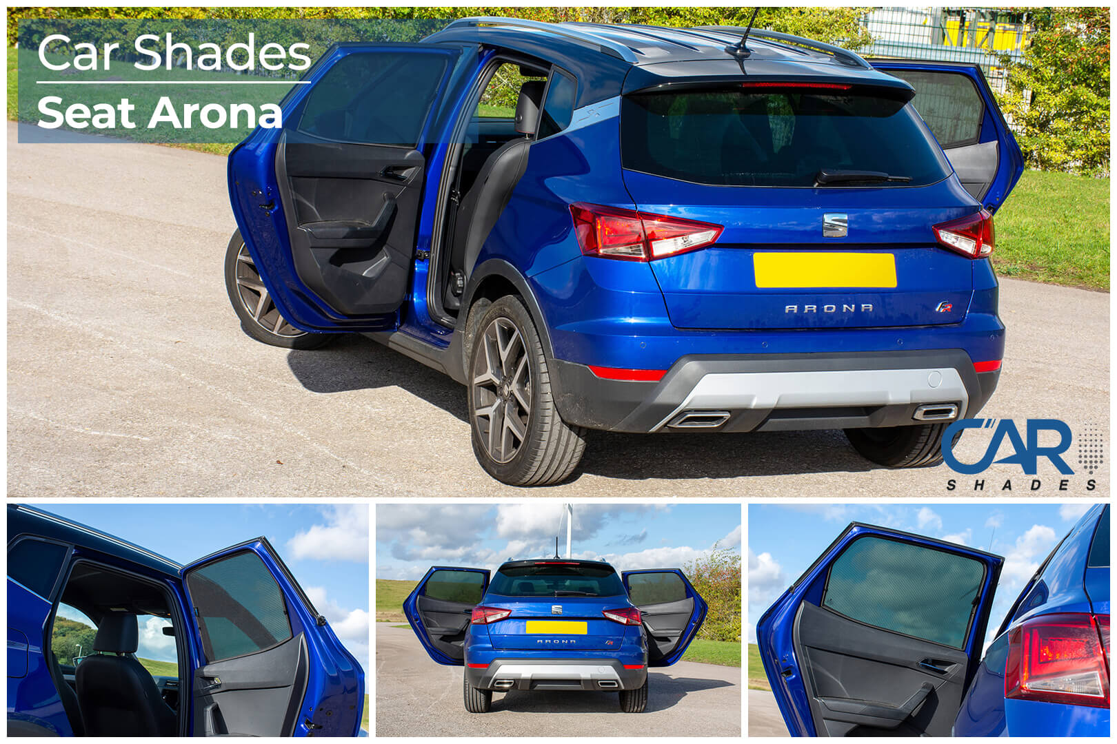 Car Shades - Rear Door Set