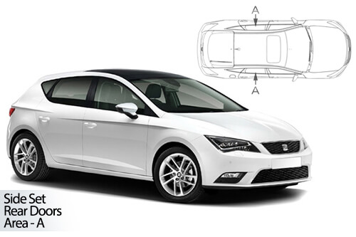 UV Privacy Car Shades - Seat Leon 5dr 12>20 Rear Door Set
