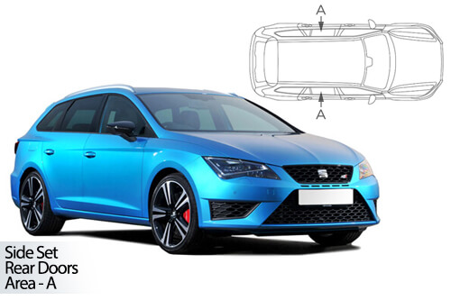 UV Privacy Car Shades - Seat Leon ST Estate 12>20 Rear Door Set