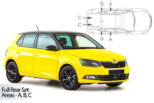 Car Shades Skoda Fabia 5 door 15-21 Full Rear Set
