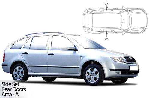 Car Shades Skoda Fabia Estate 01-06 Rear Door Set