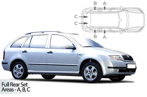 Car Shades Skoda Fabia Estate 01-06 Full Rear Set