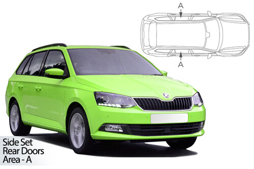 UV Car Shades - Skoda Fabia Estate 15-21 Rear Door Set