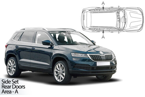UV Car Shades - Skoda Karoq 2017> Rear Door Set