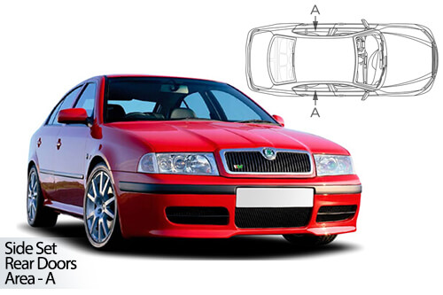 UV Car Shades - Skoda Octavia 5dr 97-04 Rear Door Set