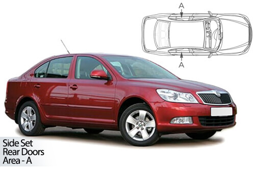 UV Car Shades - Skoda Octavia 5dr 04-13 Rear Door Set
