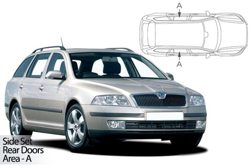 UV Privacy Car Shades - Skoda Octavia Est 04-13 - Rear Door Set