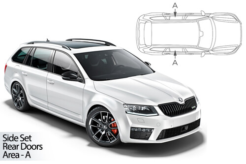 UV Privacy Car Shades - Skoda Octavia Estate 13>17 Rear Door Set