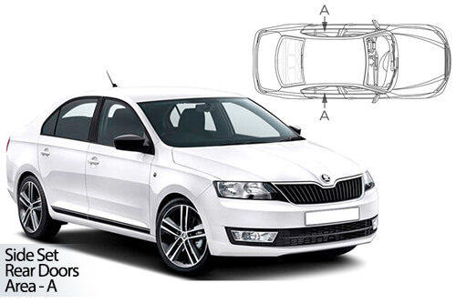 UV Car Shades - Skoda Rapid Liftback 12>19 Rear Door Set