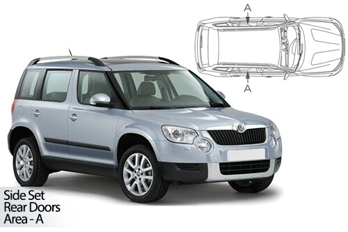 UV Car Shades - Skoda Yeti 09-17 Rear Door Set