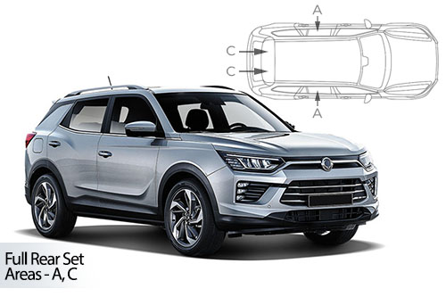 Car Shades - Ssangyong Korando 5dr 2020> Full Rear Set