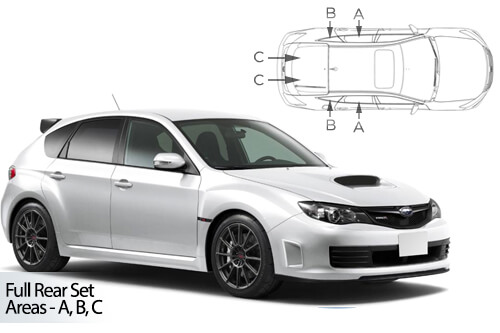 Car Shades Subaru Impreza 5dr 08-14 Full Rear Set