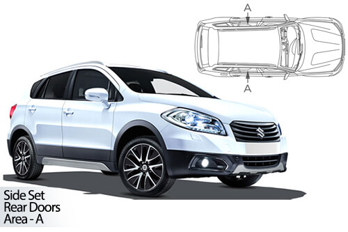 UV Privacy Car Shades - Suzuki S-Cross 5dr 13> Rear Door Set
