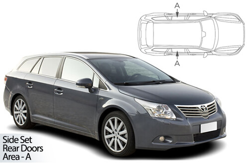 UV Privacy Car Shades - Toyota Avensis Estate 09>18 Rear Dr Set