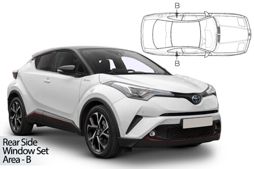 Car Shades Toyota C-HR 5dr 2017> Rear Door Set
