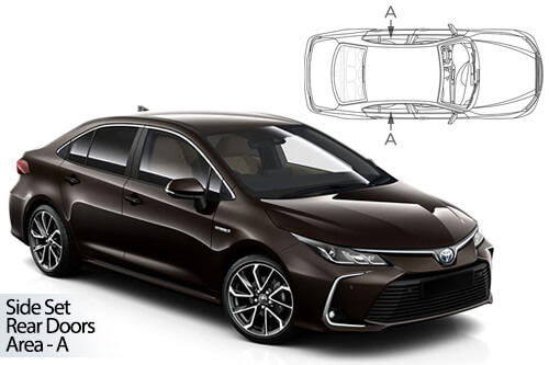 Car Shades Toyota Corolla 4dr 2018> Rear Door Set