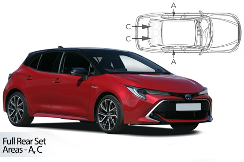 Car Shades - Toyota Corolla 5 Door Hatchback 2018> Full Rear Set