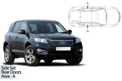 Car Shades Toyota Rav4 5 door 06-12	Rear Door Set