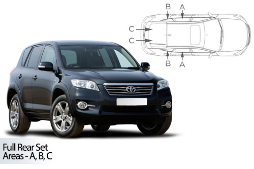 Car Shades Toyota Rav4 5 door 06-12	Full Rear Set