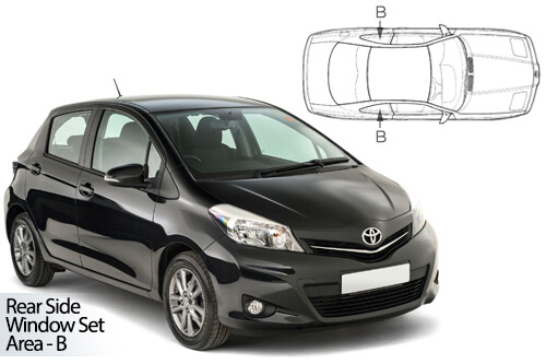Car Shades Toyota Yaris 5dr 11-17 Rear Door Set
