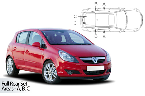 Car Shades Vauxhall Corsa D & E 5 door 06-18 Full Rear Set