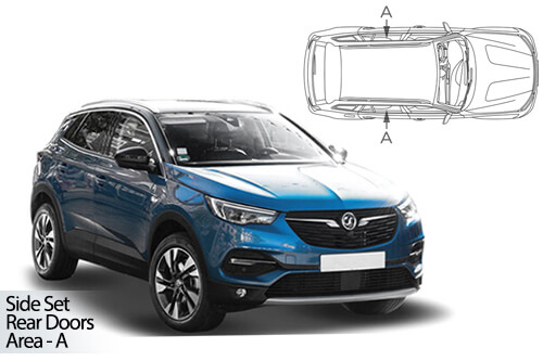 UV Car Shades - Vauxhall Grandland 2017> Rear Door Set