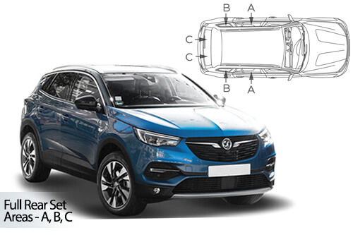 Car Shades Vauxhall Grandland  5 door 17> Full Rear Set