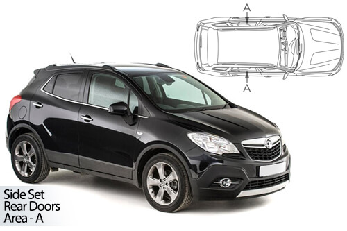 Car Shades Vauxhall Mokka & Mokka X 2012>20 - Rear Door Set