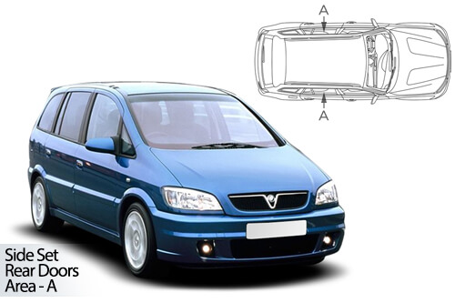 Car Shades Vauxhall Zafira A 5 door 99-05 - Rear Door Set