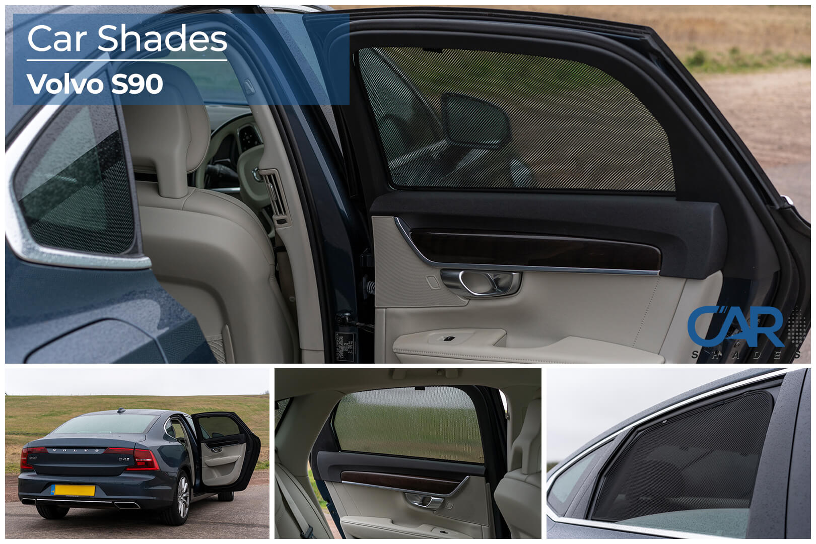 Car Shades - Rear Door Set