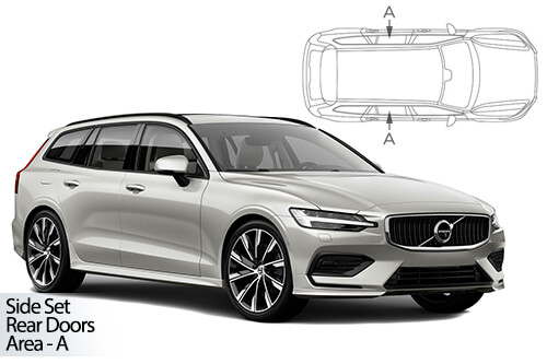 Car Shades Volvo V60 Estate 2019> Rear Door Set