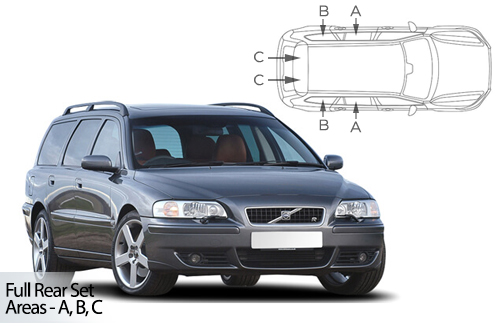 Car Shades Volvo Volvo V70 Estate & XC70 01-07 Full Rear Set