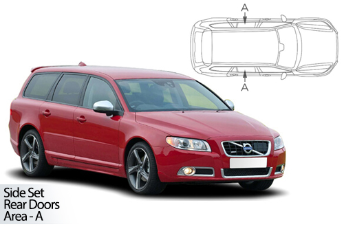 UV Car Shades - Volvo V70 & XC70 Estate 07-16 Rear Door Set