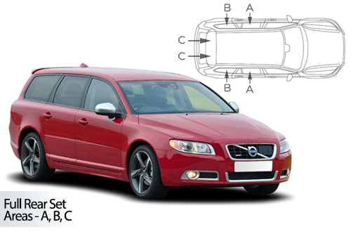 Car Shades Volvo V70 & XC70 Estate 07-16 Full Rear Set