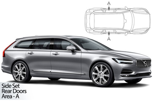 Car Shades Volvo V90 Estate 17> Rear Door Set