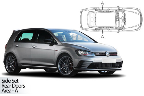 UV Privacy Car Shades - VW Golf 5dr MKVII 13>20 Rear Dr Set