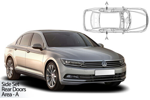 Car Shades VW Passat 4dr 2015> - Rear Door Set