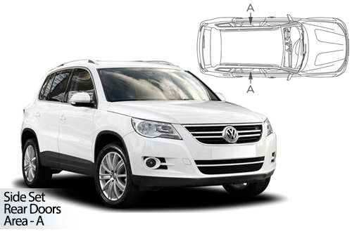 UV Privacy Car Shades - VW Tiguan 08-16 Rear Door Set