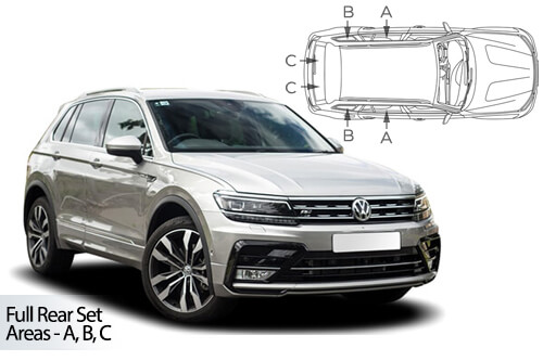 Car Shades Volkswagen Tiguan SWB 5 door	16-24 Full Rear Set